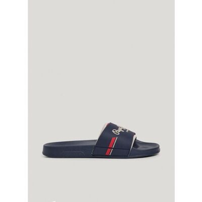 Pepe Jeans Chanclas Slider Glam Psm700019 Azul Talla 42 Pepe Jeans Chanclas Slider Glam Psm700019 Azul Talla 42