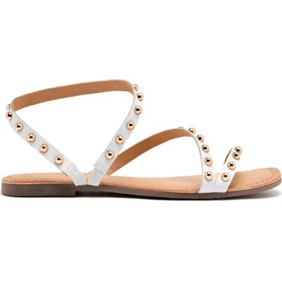 GIOSEPPO Sandalias De Mujer Necedah Con Tachuelas 75077 Blanco Talla 37,5 GIOSEPPO Sandalias De Mujer Necedah Con Tachuelas 75077 Blanco Talla 37,5