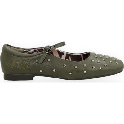 ANEKKE Bailarinas Con Tachuelas Green Green Talla 36 ANEKKE Bailarinas Con Tachuelas Green Green Talla 36