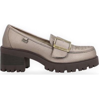 ANEKKE Mocasines Plataforma Con Hebilla Decorativa Gold Talla 39 ANEKKE Mocasines Plataforma Con Hebilla Decorativa Gold Talla 39