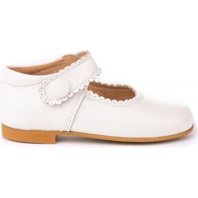 ANGELITOS Zapatos De Niña Zapato Merceditas Piel 1502 Blanco Talla 18 ANGELITOS Zapatos De Niña Zapato Merceditas Piel 1502 Blanco Talla 18