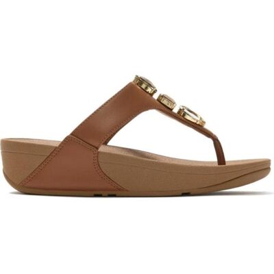 FITFLOP Sandalias Lulu Ultra Jewel Con Pedrería Camel Talla 40 FITFLOP Sandalias Lulu Ultra Jewel Con Pedrería Camel Talla 40