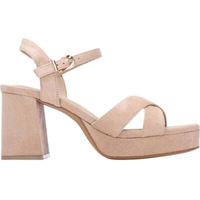 XTI Sandalia De Tacón 145288 Con Plataforma Beige Talla 36 XTI Sandalia De Tacón 145288 Con Plataforma Beige Talla 36