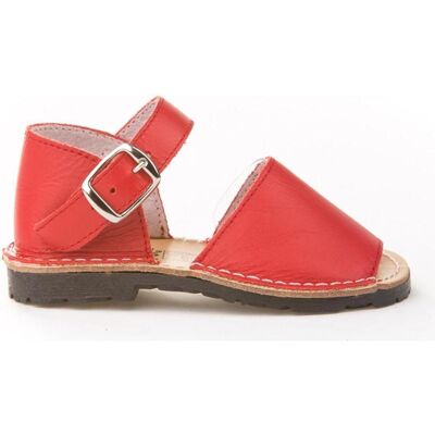 ANGELITOS Sandalias De Niña Y Niño Avarca Piel 200 Rojo Talla 19 ANGELITOS Sandalias De Niña Y Niño Avarca Piel 200 Rojo Talla 19