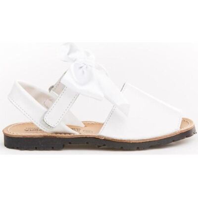 ANGELITOS Sandalias De Niña Avarca Piel 206 Blanco Talla 33 ANGELITOS Sandalias De Niña Avarca Piel 206 Blanco Talla 33