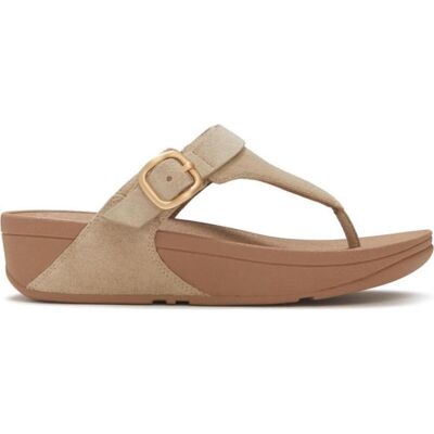 FITFLOP Lulu Buckle Suede Toe-Post Cappuccino Talla 40 FITFLOP Lulu Buckle Suede Toe-Post Cappuccino Talla 40
