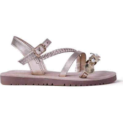 GIOSEPPO Sandalias Planas Nina 78877 Oro-Platino Talla 35 GIOSEPPO Sandalias Planas Nina 78877 Oro-Platino Talla 35