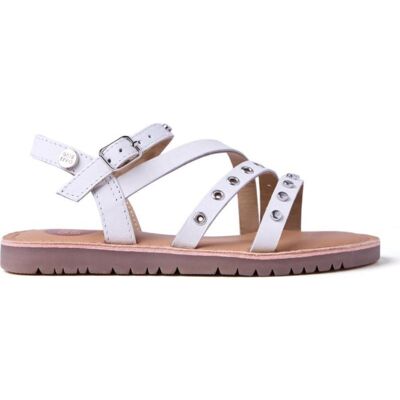 GIOSEPPO Sandalias Planas Nina 78907 Con Tachuelas Blanco Talla 35 GIOSEPPO Sandalias Planas Nina 78907 Con Tachuelas Blanco Talla 35