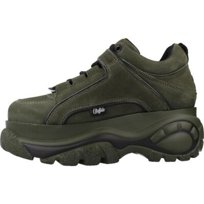 Buffalo Zapatillas 1339-14 Calf Nub Para Mujer, Verde Khaki, Ref 1076830 Khakiblk Talla 39,5 Buffalo Zapatillas 1339-14 Calf Nub Para Mujer, Verde Khaki, Ref 1076830 Khakiblk Talla 39,5