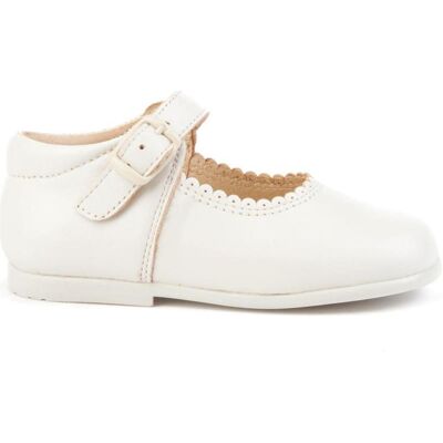 ANGELITOS Zapatos De Niña Zapato Merceditas Piel 500 Beige Talla 21 ANGELITOS Zapatos De Niña Zapato Merceditas Piel 500 Beige Talla 21