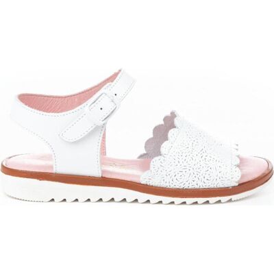 ANGELITOS Sandalias De Niña Sandalia Piel 571 Blanco Talla 24 ANGELITOS Sandalias De Niña Sandalia Piel 571 Blanco Talla 24