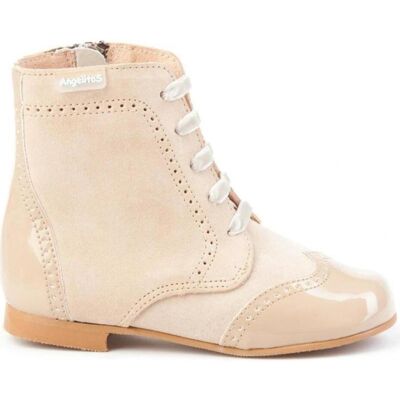 ANGELITOS Botines De Niña Pascualona Piel 599 Camel Talla 28 ANGELITOS Botines De Niña Pascualona Piel 599 Camel Talla 28