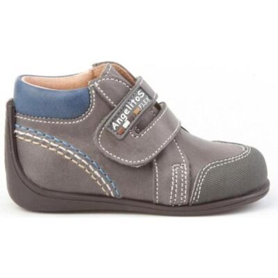 ANGELITOS Botines De Niña Y Niño Botita Piel 610 Gris Talla 22 ANGELITOS Botines De Niña Y Niño Botita Piel 610 Gris Talla 22