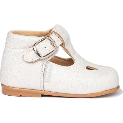 ANGELITOS Zapatos De Niño Pepito Purpurina 633 Blanco Talla 20 ANGELITOS Zapatos De Niño Pepito Purpurina 633 Blanco Talla 20