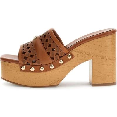 Guess Sandalias Quill2 De Tacón Con Plataforma Marrón Talla 40 Guess Sandalias Quill2 De Tacón Con Plataforma Marrón Talla 40