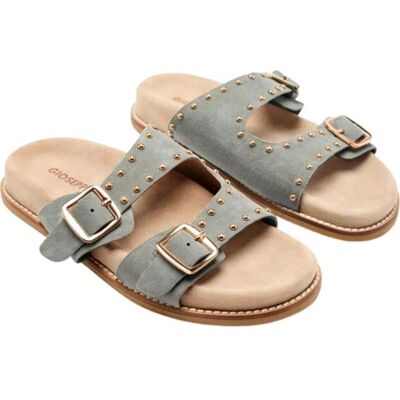 GIOSEPPO Sandalias De Mujer Stella Con Hebillas Gris Talla 36 GIOSEPPO Sandalias De Mujer Stella Con Hebillas Gris Talla 36