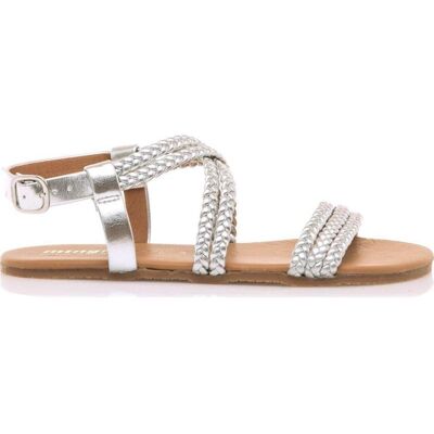 MTNG Sandalias 56516 Barefoot Metalizadas Metálico Talla 39 MTNG Sandalias 56516 Barefoot Metalizadas Metálico Talla 39