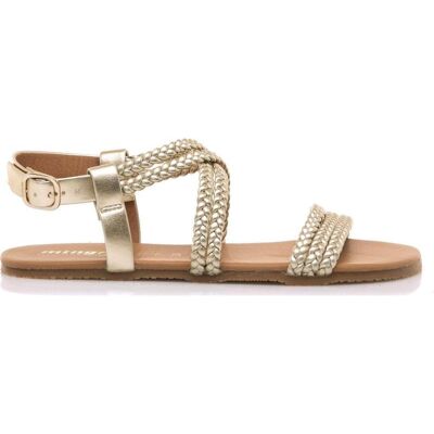 MTNG Sandalias 56516 Barefoot En Color Dorado Gold Talla 41 MTNG Sandalias 56516 Barefoot En Color Dorado Gold Talla 41
