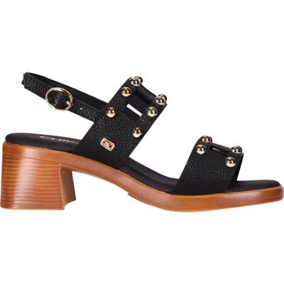 CHIKA10 Sandalia De Tacón Goika 02 Con Tachuelas Negro Talla 39 CHIKA10 Sandalia De Tacón Goika 02 Con Tachuelas Negro Talla 39