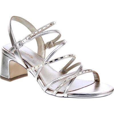 TAMARIS Sandalia De Tacón Metalizada Para Mujer Oro Talla 36 TAMARIS Sandalia De Tacón Metalizada Para Mujer Oro Talla 36