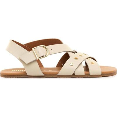 MTNG Sandalias 56509 Con Tiras Cruzadas Blanco Talla 36 MTNG Sandalias 56509 Con Tiras Cruzadas Blanco Talla 36