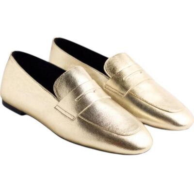 GIOSEPPO Mocasines En Acabado Metalizado Dorado Nan Talla 39 GIOSEPPO Mocasines En Acabado Metalizado Dorado Nan Talla 39