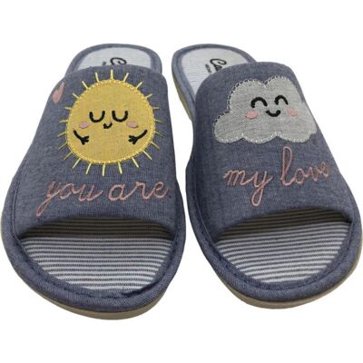 CABRERA Zapatilla De Casa Verano 2493 Azul Talla 38 CABRERA Zapatilla De Casa Verano 2493 Azul Talla 38
