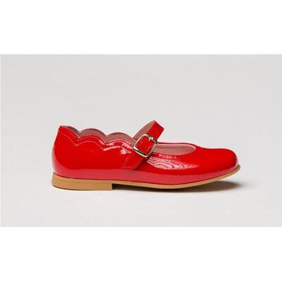 ANGELITOS Bailarinas De Niña Francesita Piel 1100 Rojo Talla 26 ANGELITOS Bailarinas De Niña Francesita Piel 1100 Rojo Talla 26