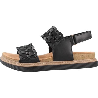 Clarks Sandalia Negra Con Tiras Trenzadas Negro Talla 36 Clarks Sandalia Negra Con Tiras Trenzadas Negro Talla 36