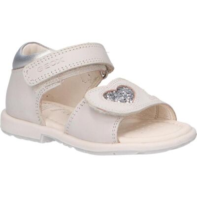 Geox Sandalias Infantiles B5521b Verred Blancas Y Plateadas C1z1n White-Lt Silver Talla 22 Geox Sandalias Infantiles B5521b Verred Blancas Y Plateadas C1z1n White-Lt Silver Talla 22