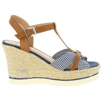 URBAN Sandalias De Mujer 395603-B6600 Navy-Natural Talla 40 URBAN Sandalias De Mujer 395603-B6600 Navy-Natural Talla 40