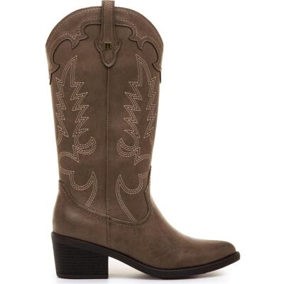 MTNG Botas Altas Estilo Cowboy 55973 Marrón Talla 39 MTNG Botas Altas Estilo Cowboy 55973 Marrón Talla 39