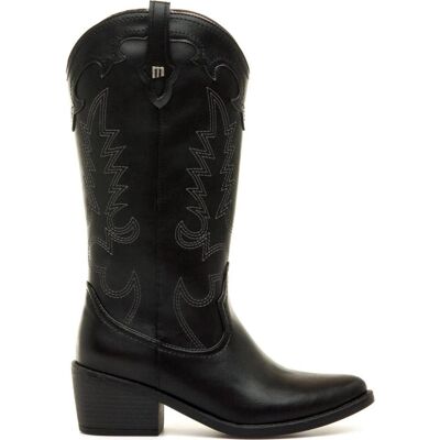 MTNG Botas Altas Estilo Cowboy 55973 Negro Talla 39 MTNG Botas Altas Estilo Cowboy 55973 Negro Talla 39