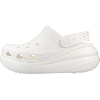 Crocs Zuecos Classic Crush Clog Color Blanco White Talla 36-37 Crocs Zuecos Classic Crush Clog Color Blanco White Talla 36-37