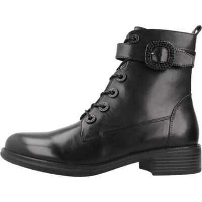 REGARDE LE CIEL Botines Le Roxana Con Cordones Y Hebilla Black Talla 38,5 REGARDE LE CIEL Botines Le Roxana Con Cordones Y Hebilla Black Talla 38,5
