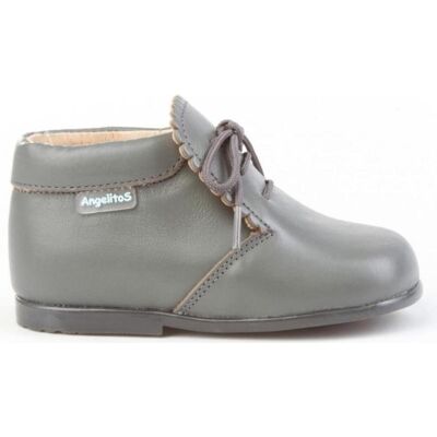 ANGELITOS Botines De Niño Botita Gales Piel 422 Gris Talla 21 ANGELITOS Botines De Niño Botita Gales Piel 422 Gris Talla 21