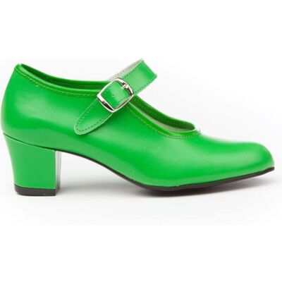ANGELITOS Zapatos De Tacón De Mujer Y Niña Zapato Flamenca 302 Verde Talla 36 ANGELITOS Zapatos De Tacón De Mujer Y Niña Zapato Flamenca 302 Verde Talla 36