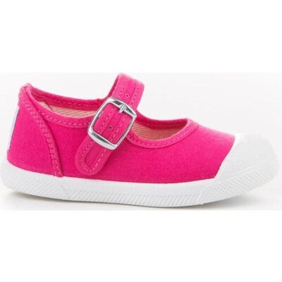 ANGELITOS Sandalias De Niña De Lona Textil 126 Fuxia Talla 27 ANGELITOS Sandalias De Niña De Lona Textil 126 Fuxia Talla 27