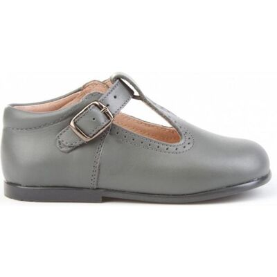 ANGELITOS Zapatos De Niña Y Niño Zapato Merceditas Piel 503 Gris Talla 22 ANGELITOS Zapatos De Niña Y Niño Zapato Merceditas Piel 503 Gris Talla 22