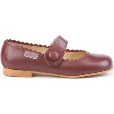 ANGELITOS Bailarinas De Niña Zapato Francesitas Piel 1512 Burdeos Talla 31 ANGELITOS Bailarinas De Niña Zapato Francesitas Piel 1512 Burdeos Talla 31