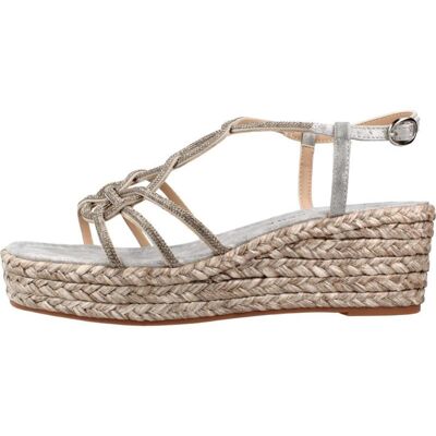 ALMA EN PENA Sandalias En Oporto Plata Pewter Talla 38,5 ALMA EN PENA Sandalias En Oporto Plata Pewter Talla 38,5