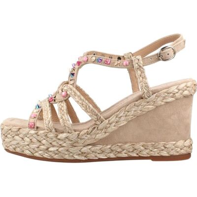 ALMA EN PENA Sandalias Plataforma En Suede Visón Vison Talla 38,5 ALMA EN PENA Sandalias Plataforma En Suede Visón Vison Talla 38,5