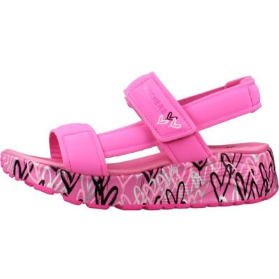 Skechers Sandalias 314094l Para Niña, Diseño Estampado Hpmt Talla 28 Skechers Sandalias 314094l Para Niña, Diseño Estampado Hpmt Talla 28