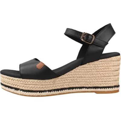 POPA Sandalias Cuñas De Esparto Cb41403-002 Arena Piel Negro Talla 41 POPA Sandalias Cuñas De Esparto Cb41403-002 Arena Piel Negro Talla 41