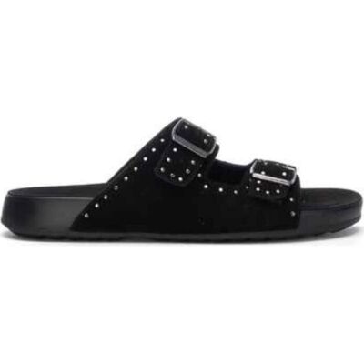 XTI Sandalia 145122 Con Tachuelas Y Doble Hebilla Negro Talla 41 XTI Sandalia 145122 Con Tachuelas Y Doble Hebilla Negro Talla 41