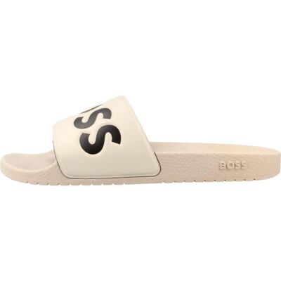 BOSS Chanclas Aryeh Slid Para Hombre, Color Beis 274 Talla 43,5 BOSS Chanclas Aryeh Slid Para Hombre, Color Beis 274 Talla 43,5