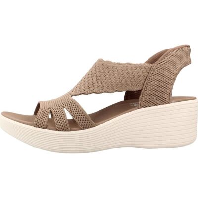 Skechers Sandalias Con Cuña Y Tacón Color Taupe Talla 41 Skechers Sandalias Con Cuña Y Tacón Color Taupe Talla 41
