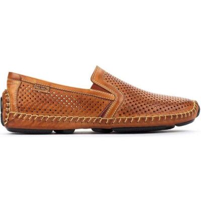 PIKOLINOS Zapatos De Hombre Mocasines Piel Microperforada Brandy Talla 43 PIKOLINOS Zapatos De Hombre Mocasines Piel Microperforada Brandy Talla 43