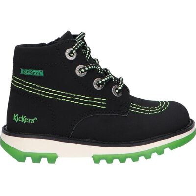 Kickers Botines De Niña Y Niño 878740-10 Kickrally20 Pu Nubuck 81 Noir Vert Talla 21 Kickers Botines De Niña Y Niño 878740-10 Kickrally20 Pu Nubuck 81 Noir Vert Talla 21