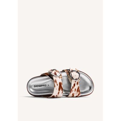 GIOSEPPO Sandalia Plana Carney Con Estampado Animal Y Hebillas Varios Colores Talla 37 GIOSEPPO Sandalia Plana Carney Con Estampado Animal Y Hebillas Varios Colores Talla 37